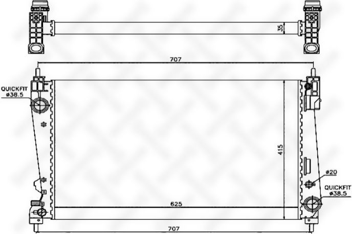 Stellox 10-25770-SX Alfa Romeo MITO, Fiat BRAVO II/DOBLO/GRANDE PUNTO//PUNTO EVO, Lancia DELTA III, Opel COMBO/CORSA D